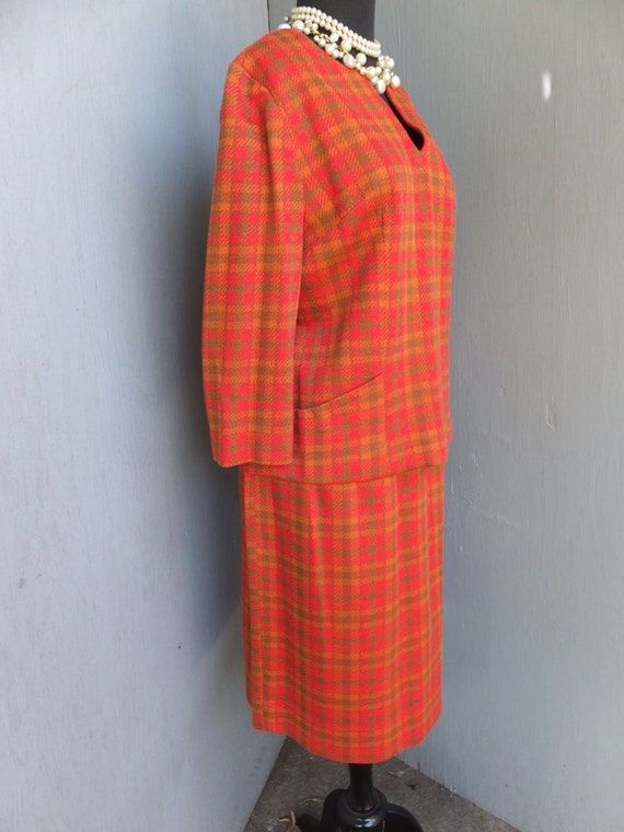 Vintage 50s Suit, Carol Craig, Two Pc Wool Suit, … - image 3