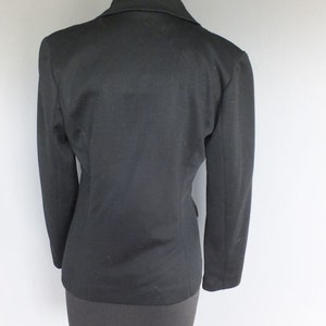 Vintage Jacket, 1970s Frank Lee of California, Black Jacket, Polyester, Sportswear/Suit Jacket, Medium or 9/10 image 9