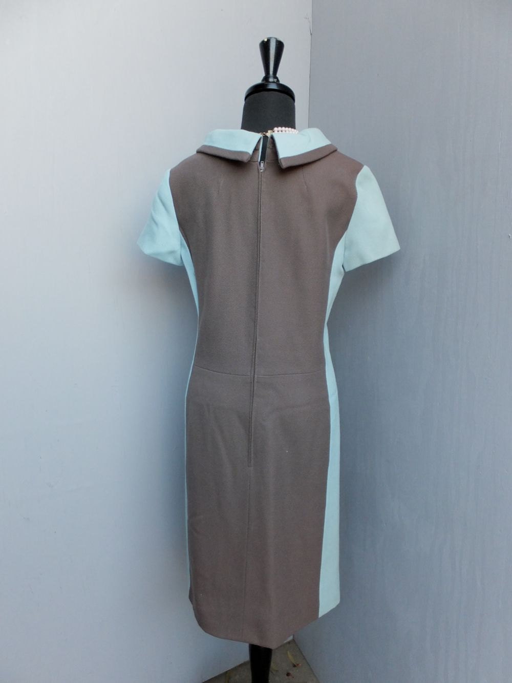 60er/70er Jahre Kleid Jerry Silverman Braunes und Blaues | Etsy