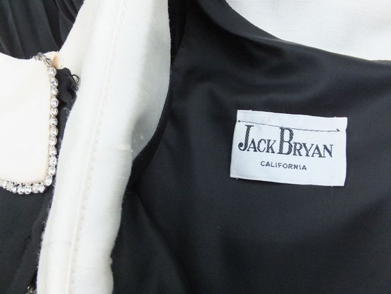 1970s Vintage Dress, Jack Bryan, Black and White,… - image 5