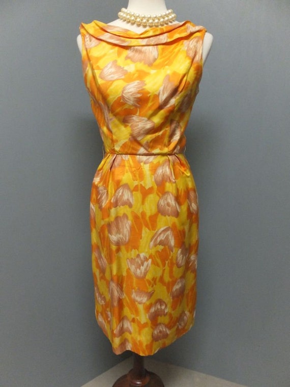 Vintage 1950s/60s HOURGLASS, Wiggle, Pencil Dress… - image 2