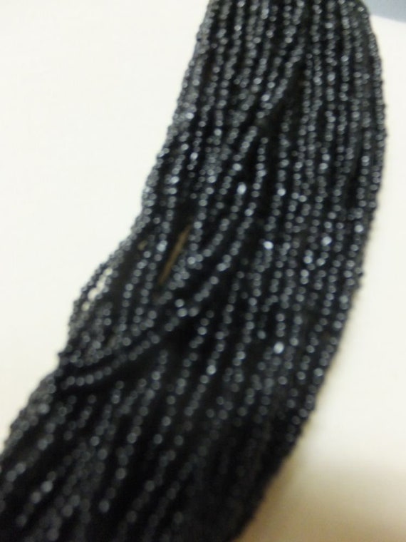 Vintage Seed Bead Necklace, Thick Heavy Bead Neck… - image 7