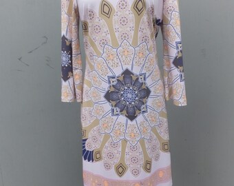 EMILIO PUCCI Vintage Logo Graphic Print Dress -- Size 40 European