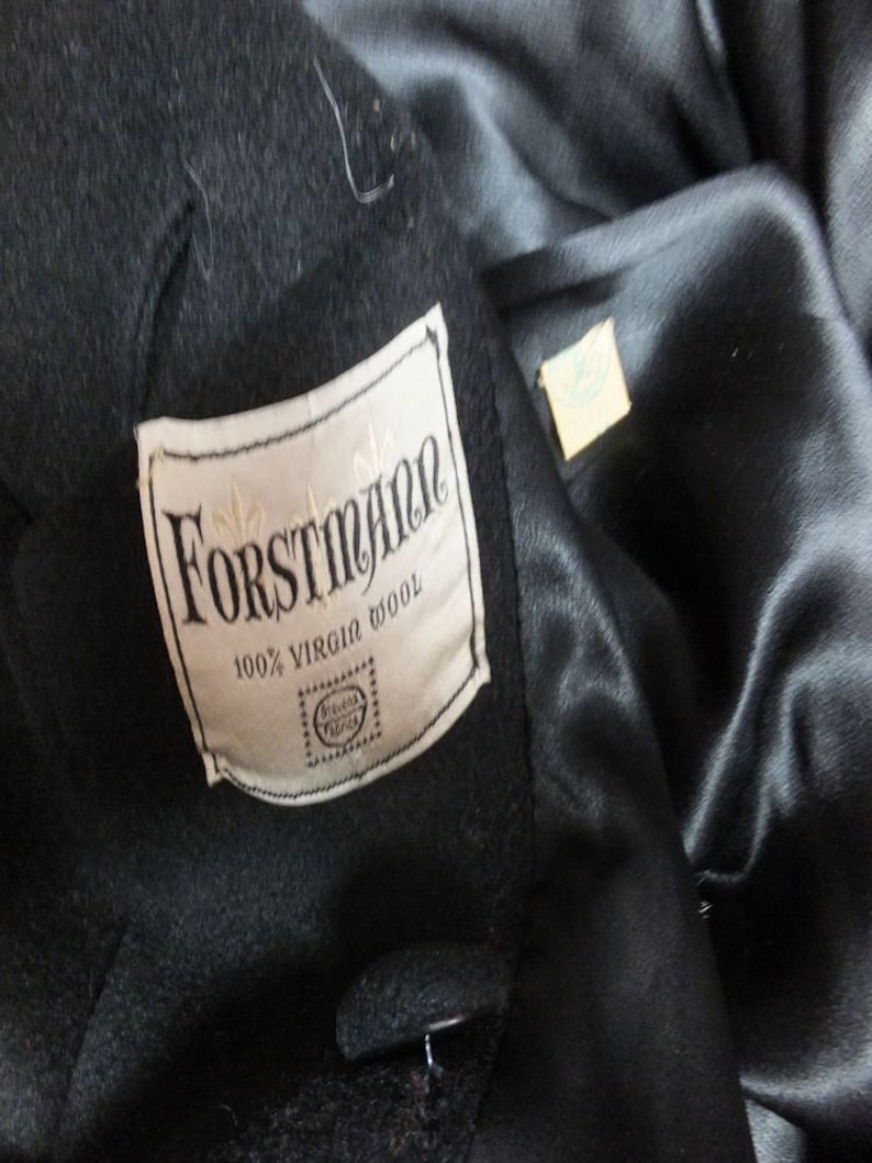 Vintage 1950s/60s Forstmann 100% Virgin Wool Full Length Coat | Etsy