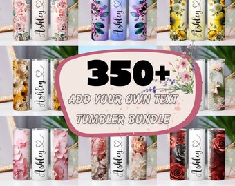 Puede incluir: Un conjunto de más de 350 diseños de vasos personalizables con diferentes patrones florales, incluyendo girasoles, rosas y otras flores. Los diseños están disponibles en una variedad de colores y se pueden personalizar con texto.