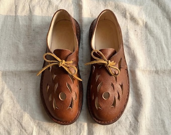 Handmade Leather Grounding Shoes – Barefoot Earthing Shoes for Men & Women – Natural Leather Minimalist Shoes – Artisan Moroccan Shoes