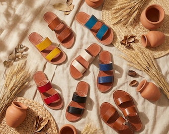 Comfortable Handmade Leather Sandals – Breathable and Sweat-Absorbent for Summer