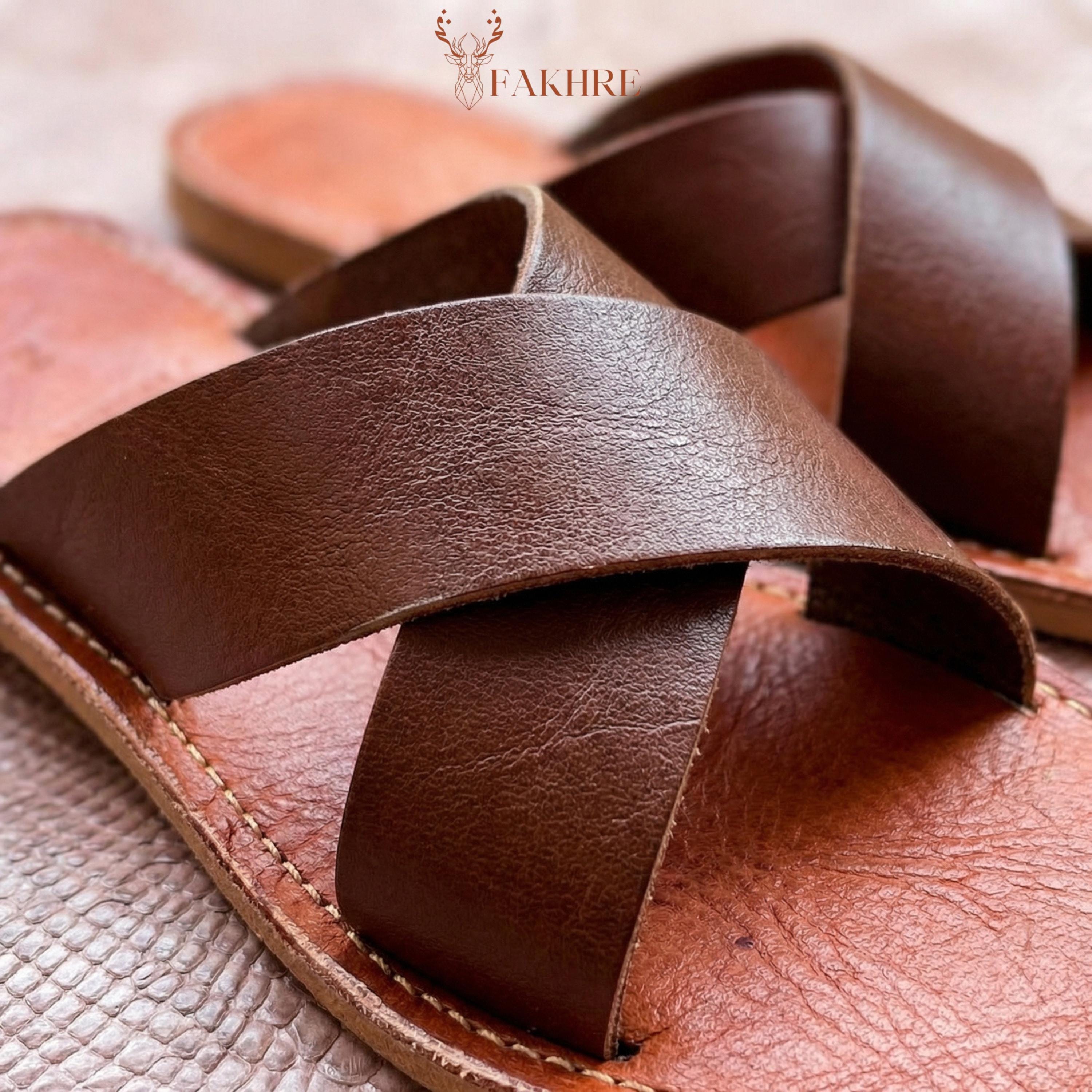 MARK NASON Sandals slides Brown gray Leather Distressed Metallic handmade 10 MARK NASON Brown Leather Iron Cross Side-Zip Square Toe  main image 3