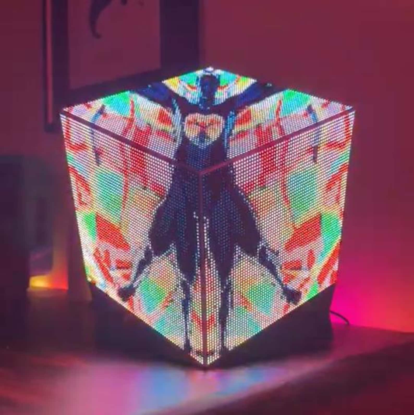 Sound Reactive LED Cube, 12288 Leds, WLED Music Visualizer, RGB Gaming ...