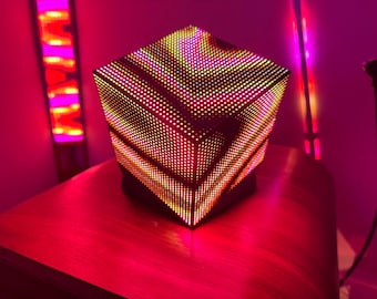 Sound Reactive LED Cube, 3072 LEDs, WLED Music Visualizer, RGB Gaming Light – Prism-32