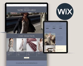 WIX Website Template, Premium Website Template, Website Design, Website, Small Business Website Template, Ecommerce, Online Store, Premium