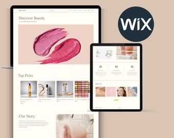 Customizable Wix Beauty Website Template - Easy to Edit, Professional Design for Makeup Artists & Salons