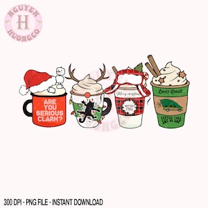 Griswold&#39;s Family Christmas Coffee Latte Png Christmas Vacation Griswold Png Download, Clark Griswold Christmas Png Griswold Png Sublimation