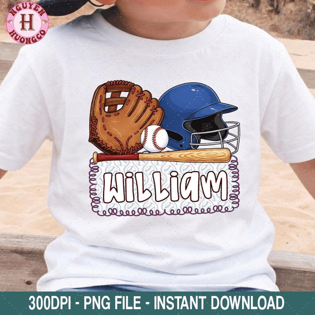 Custom Baseball Name PNG, Personalized Baseball Sublimation, Sports ...