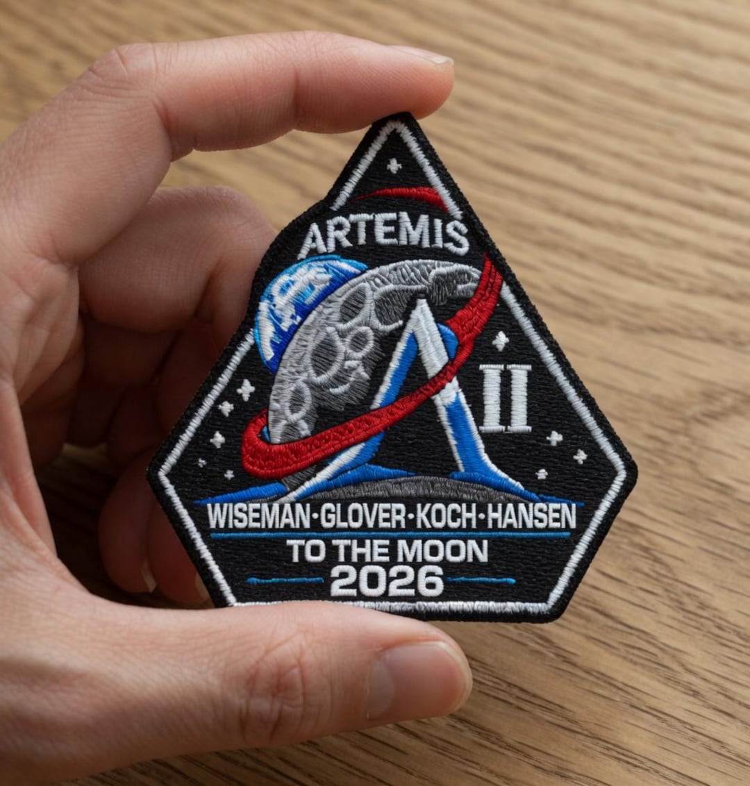 Finished Patch Artemis II Nasa Space Program Mission Patch Artemis II finished-patch-artemis-ii-nasa-space-program-mission-patch-artemis-ii