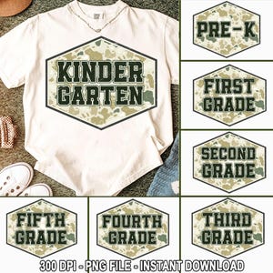 8 Preppy Back To School Bundle For Boys Bundle PNG, School Boy PNG, Camo For Boy Pre-K Kindergarten 1st/2nd 3rd Grade Png Sublimation Design