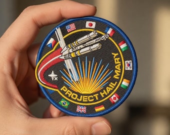 Project Hail Mary Patch - zum Aufbügeln (9-9 Inches), Project Hail Mary Film Patch, Ryland Grace Cosplay