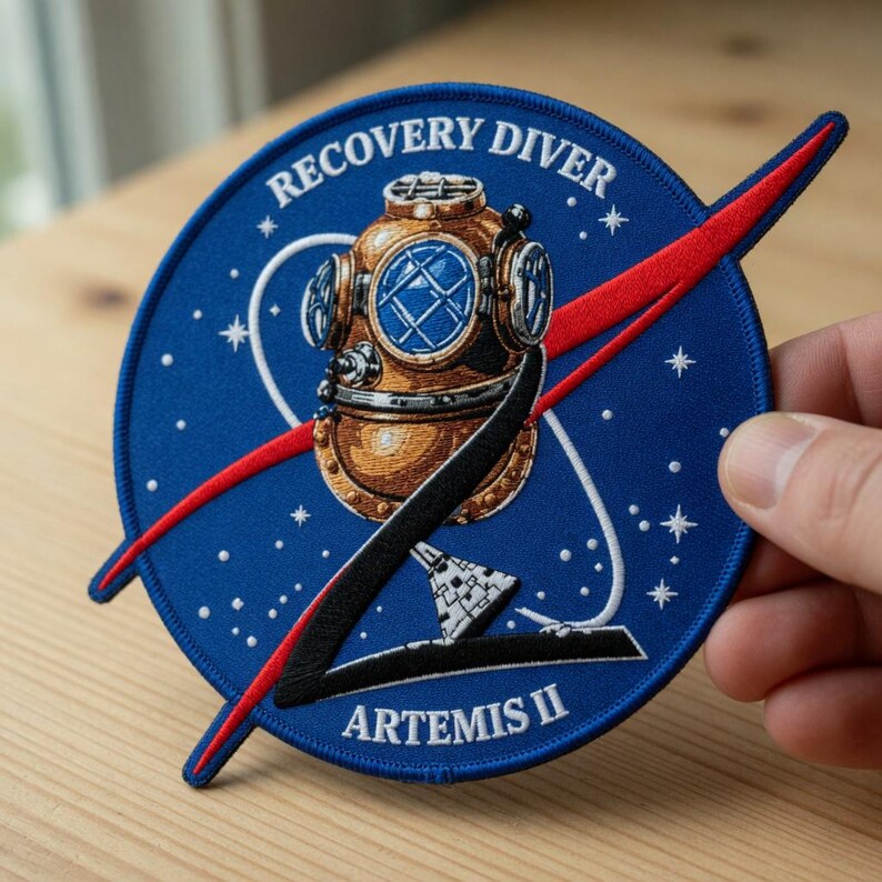 Buy Artemis II Recovery Diver Embroidered Patch (iron On/sew On ...