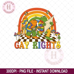 Divertente rana con arcobaleno LGBT e diritti gay in formato PNG, design per maglietta LGBTQ+ arcobaleno in formato PNG, divertente mese dell'orgoglio in formato PNG, design a sublimazione per il supporto LGBT