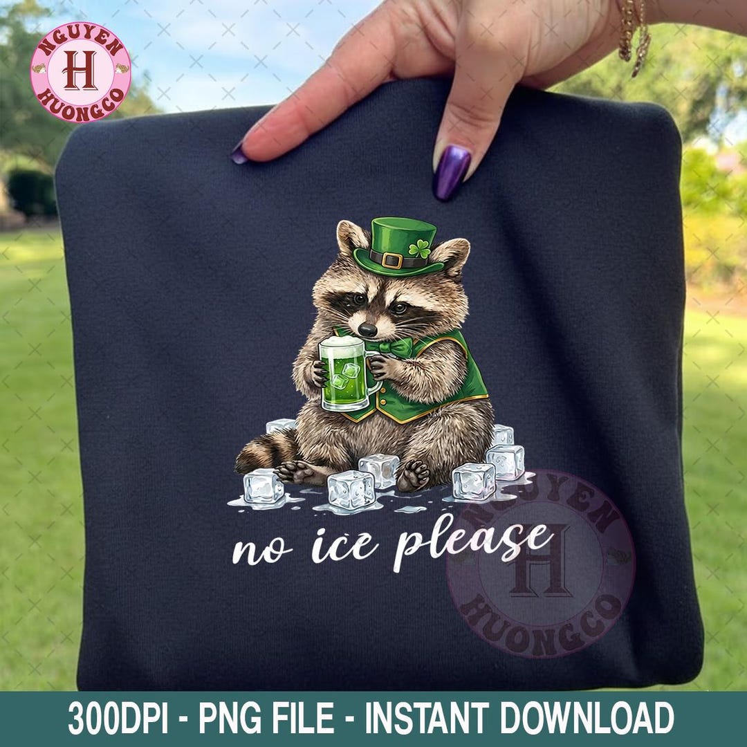 No Ice Please Raccoon PNG, Funny Political Raccoon Illustration ...