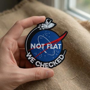 Artemis II Broderad Tygmärke, Inte Platt Vi Kontrollerade Stryk-på Tygmärken För Jacka Ryggsäck, NASA Space Enthusiast Present