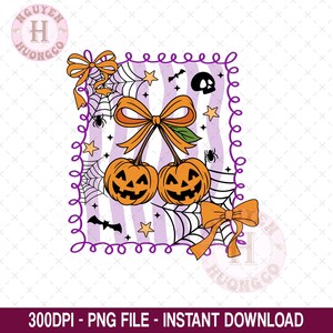 Pumpkin Cherries Autumn Girly png, Halloween Pumpkin png, Fall pumpkin png, Pumpkin Cheeries Coquette Png, Fall png, Girly png, Pumpkin Png