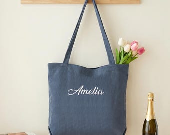 Custom Tote Bag,Name Tote Bag,Personalized Embroidered Corduroy Tote,Bridesmaid Gift Bag,Gift for her,Wedding Party Gifts