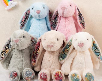 Personlig plyschkanin: Anpassat gosedjur, påskpresent