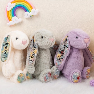 Personlig plyschpåskhare: Monogrammärkt gosedjur
