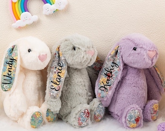 Personalized Plush Easter Bunny: Monogrammed Stuffed Animal