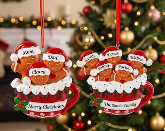 Personalized Christmas Ornament 2026, Custom Resin Gingerbread Decor, Christmas Gifts, Christmas Decor