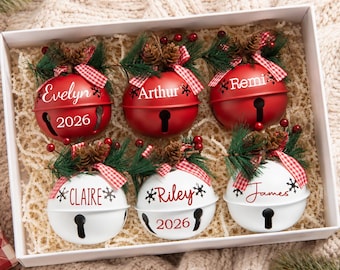 Custom Bell Ornament Custom,Personalized Christmas Tree Ornaments,Christmas Gift,Christmas Decor