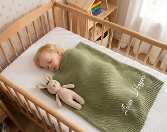 Personalized Baby Blanket, Custom Baby Name Blanket, Welcome Baby Blanket,Unique Baby Shower Gift, Newborn Blanket, Keepsake Gift for Baby