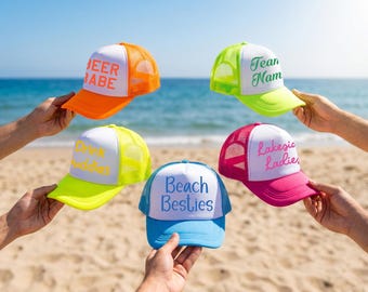Custom Foam Trucker Hat, Personalized Text Cap, Customized Bachelorette Trucker Hats, Personalized Gifts, Gift for Her