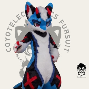Blue Devil Dragon Fursuit Head,Custom Fursuit Head,Kenomo Theme Party,Furry Fursona Mask,Furry,Fursuit Premade,Fursuit Fan,Cosplay