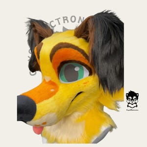 Super Detective Dog Fursuit Head, Custom Fursuit Head, Kenomo Theme Party, Fursuit Mask, Fur, Fursuit Preforms, Fursuit Fans, Cosplay