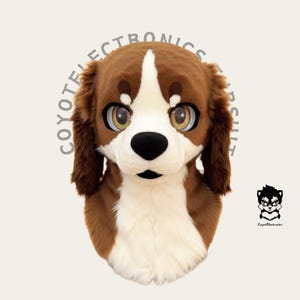 Floppy-eared Brown Puppy Fursuit Head, Custom Fursuit Head, Kenomo Theme Party, Fursuit Mask, Fur, Fursuit Preforms, Fursuit Fans, Cosplay