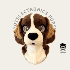 Cute floppy-eared dog Fursuit Head, Custom Fursuit Head, Kenomo Theme Party, Fursuit Mask, Fur, Fursuit Preforms, Fursuit Fans, Cosplay