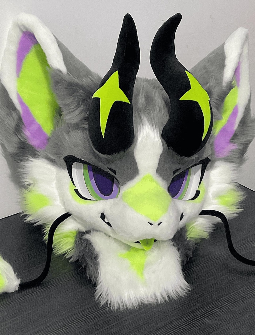 Star Demon Dragon Fursuit Full Body Suit, Custom Fursuit Head