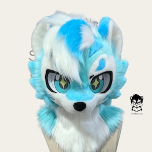 Polaris Puppy Fursuit Head, Custom Fursuit Head, Kenomo Theme Party, Fursuit Mask, Fur, Fursuit Preforms, Fursuit Fans, Cosplay