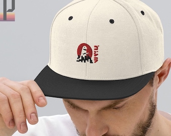 Kawaii Monsters Snapback Cap, Japan Kaiju Logo Hat, Japan Simple Art Design Cap