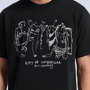 Vintage City of Caterpillar Demo + Live Recording T-Shirt - City of Caterpillar Shirt, Music Graphic Design, Tour Shirt, Rock Music Shirt