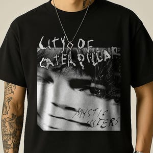 City of Caterpillar Mystic Sisters T-Shirt - City of Caterpillar Shirt, Music Graphic Design, Tour Shirt, Rock Music Shirt