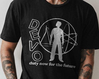 T-shirt Devo Band Tour: shirt Devo Band, vintage Devo-T-shirt, afbeelding altmuziek, indieconcert