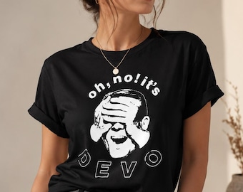 Devo Tour TShirt - Vintage New Wave Band Devo Shirt, Oh No It's Tour Rock Tee