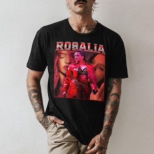 Vintage Rosalia Bootleg 90&#39;s Rap Tee – Retro Graphic T-Shirt, Distressed Music Tee, Rosalia Shirt, Music Shirt