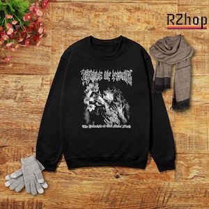 Cradle of Filth Tour 90&#39;s Sweatshirt - Music Shirt, Cradle of Filth Shirt, Cradle of Filth Band, Vintage Rock Shirt