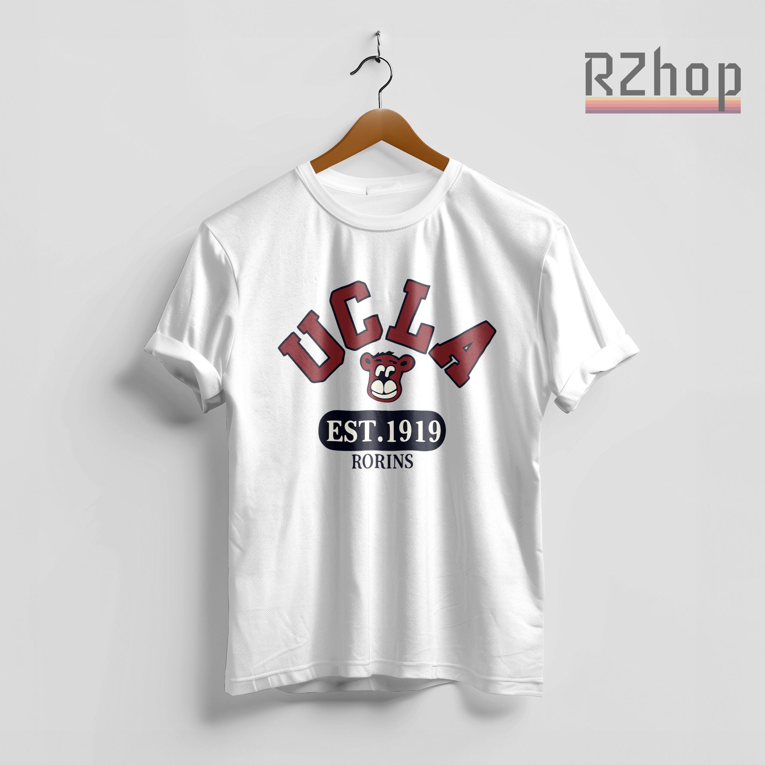 T-shirt Vintage Insead Années 60-70 En Coton - Taille M - Couleur Bleu - Modèle Original