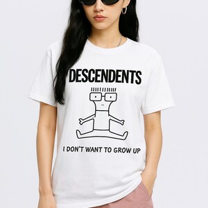 Descendents Band I Don&#39;t Want To Grow Up T-Shirt - Descendents Shirt, Music Graphic Design, Tour Shirt, Rock Music Shirt