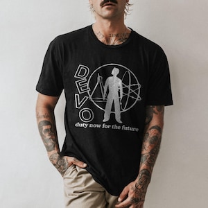 Vintage Devo Band Tour jaren 90 T-shirt - Devo Band-shirt, Devo Band Tour, muziekshirt, alternatieve/indiemuziek